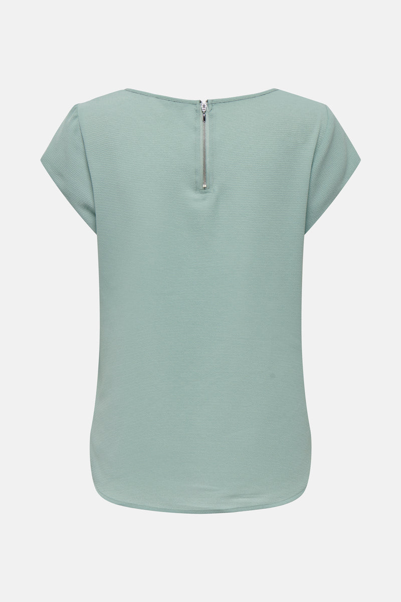 Blouse met korte mouwen - groen
