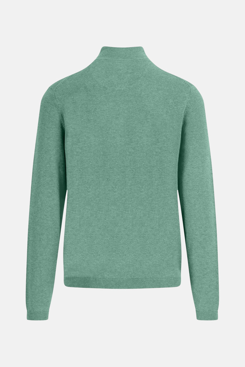 Pull met rolkraag - green