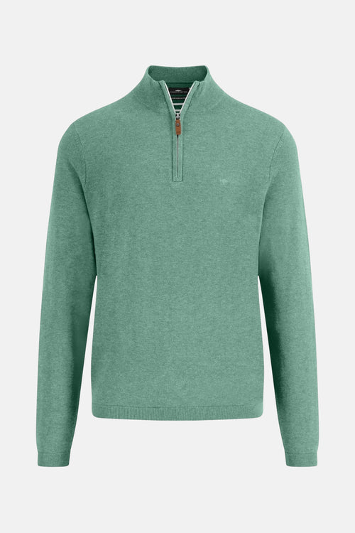 Pull met rolkraag - green