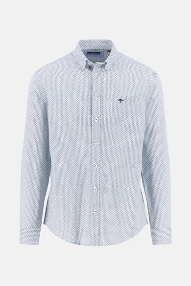 Chemise à manches longues multicolore de FYNCH-HATTON, avec motif imprimé et coupe classique.
