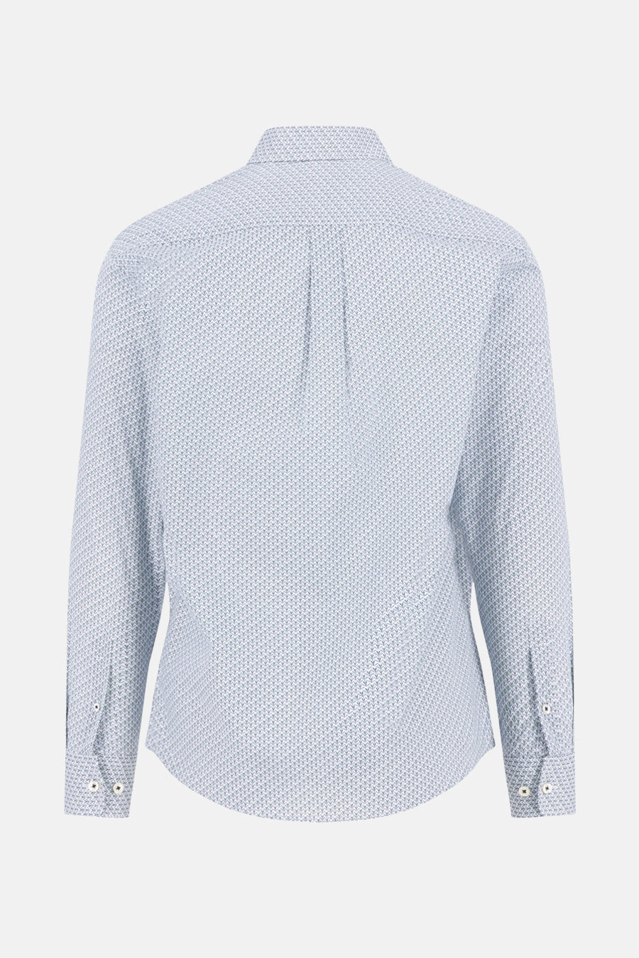 Chemise à manches longues multicolore de FYNCH-HATTON, avec motif sur l'ensemble et coupe classique, vue de dos.
