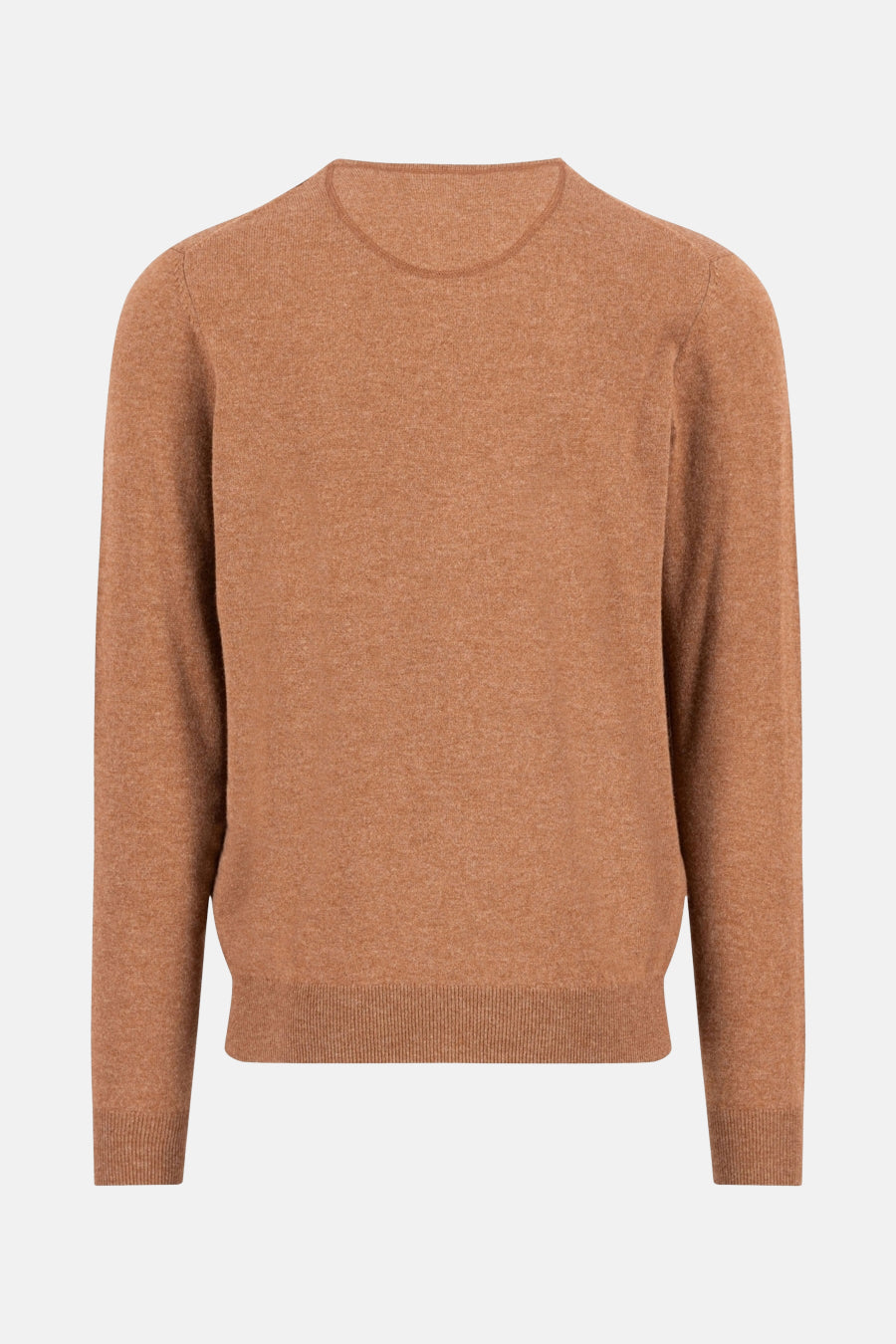 Pull orange à col en V de FYNCH-HATTON, en maille fine et unie.