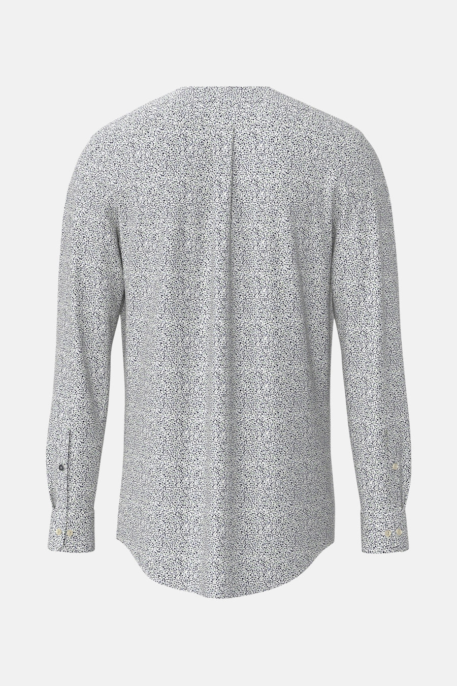 Chemise à manches longues multicolore de FYNCH-HATTON, avec un motif subtil sur toute la surface, vue de dos.
