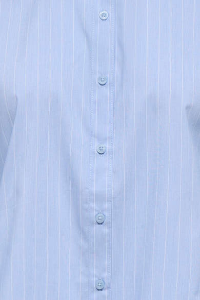Blauw gestreept overhemd met lange mouwen van JDY, met knoopsluiting aan de voorkant.