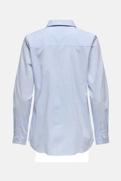 Blauw gestreept overhemd met lange mouwen van JDY, achterkant met knoopsluiting.