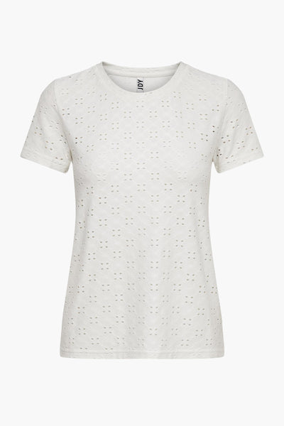Top uni manches courtes Blanc - JDY