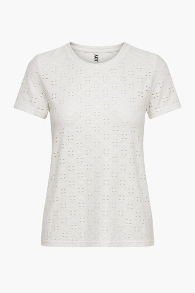 Top uni manches courtes Blanc - JDY