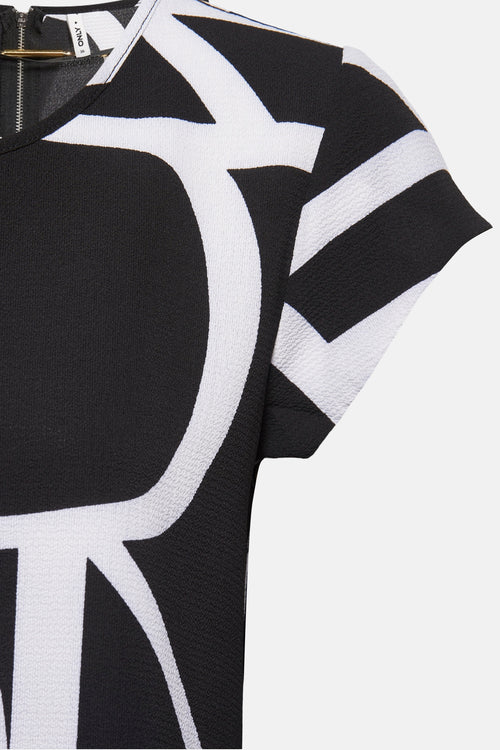 Blouse à manches courtes - noir