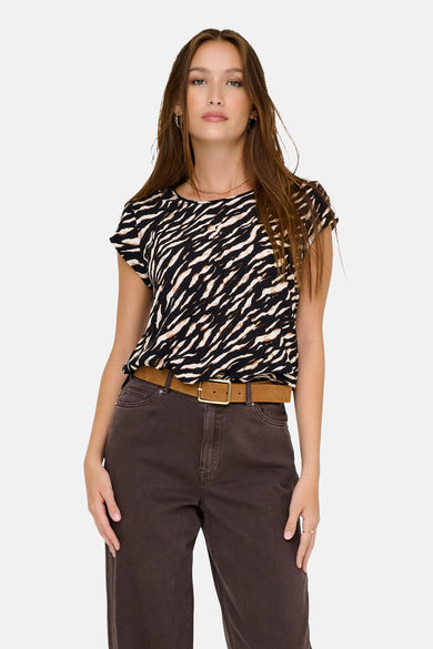 Blouse à manches courtes - multicolore