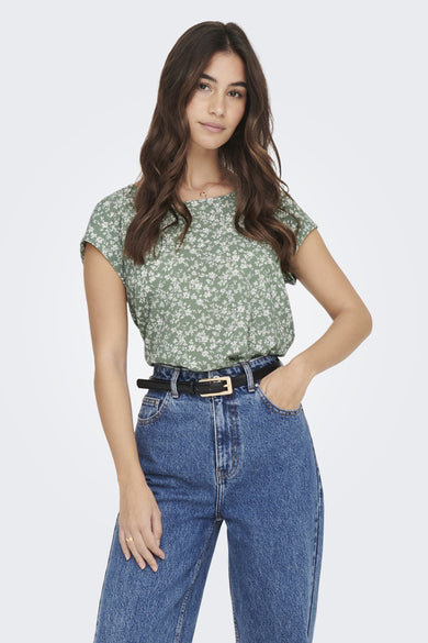 Blouse met korte mouwen - multicolor