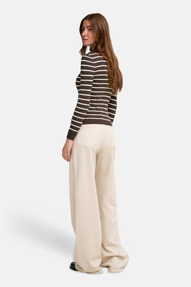 Pull col montant brun - ONLY®