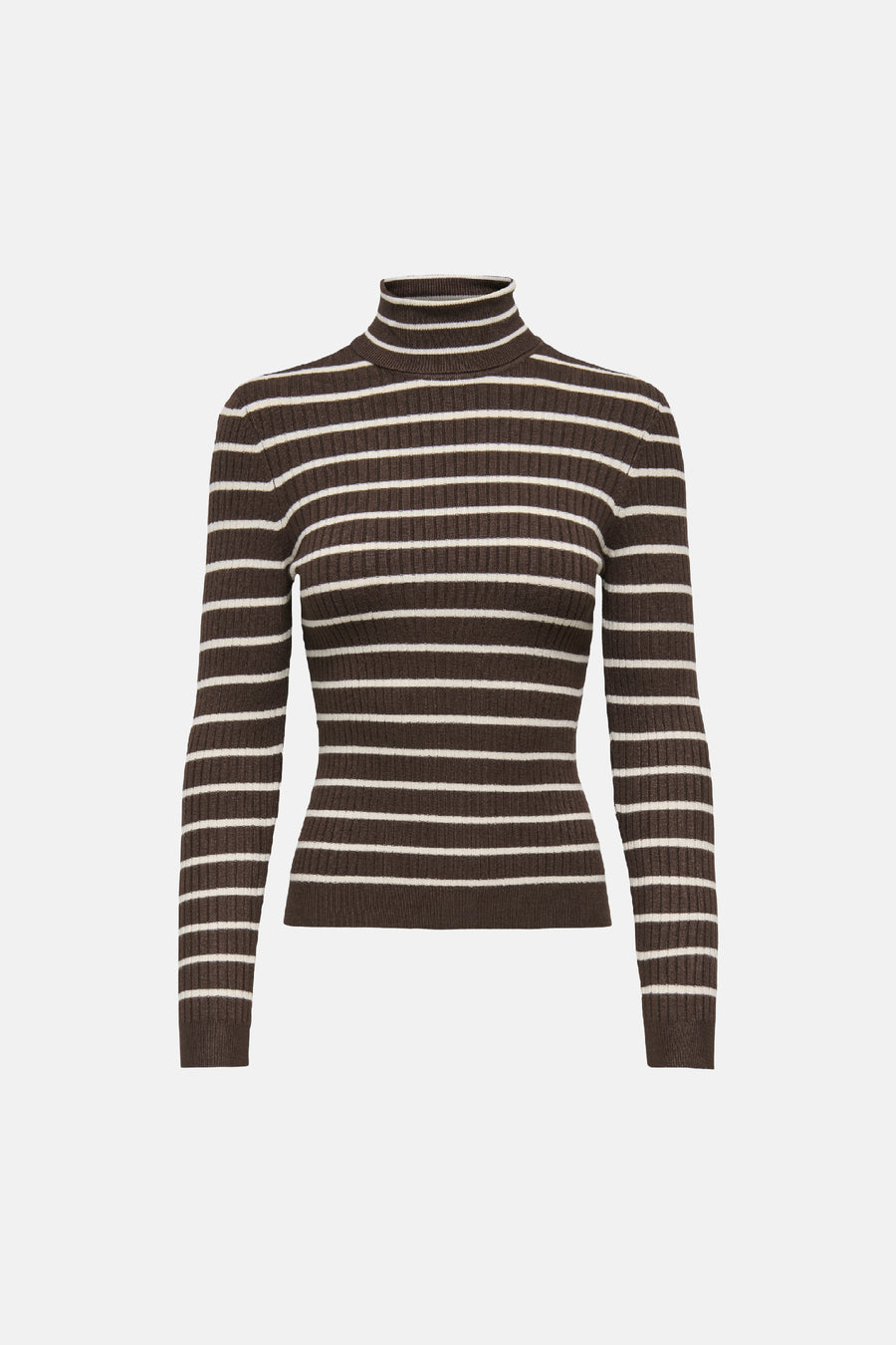 Pull col montant brun - ONLY®