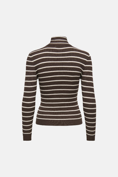 Pull col montant brun - ONLY®