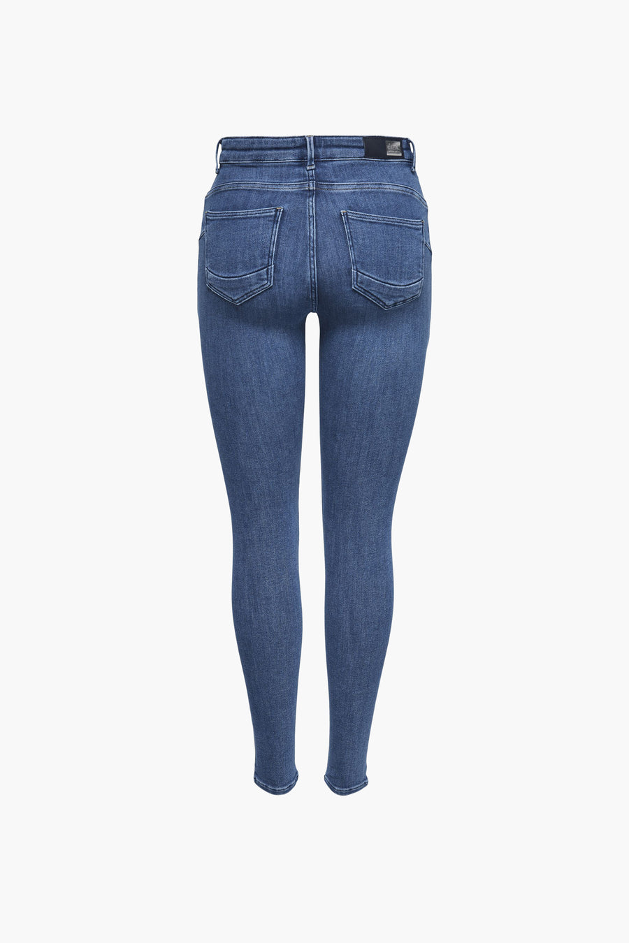 Blauwe skinny jeans van ONLY, met achterzakken en gedetailleerde afwerkingen.