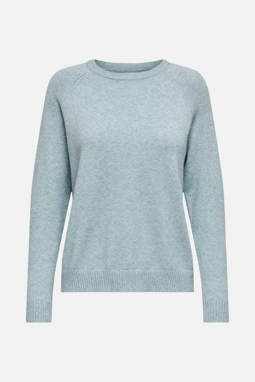 Pull col rond bleu - ONLY®