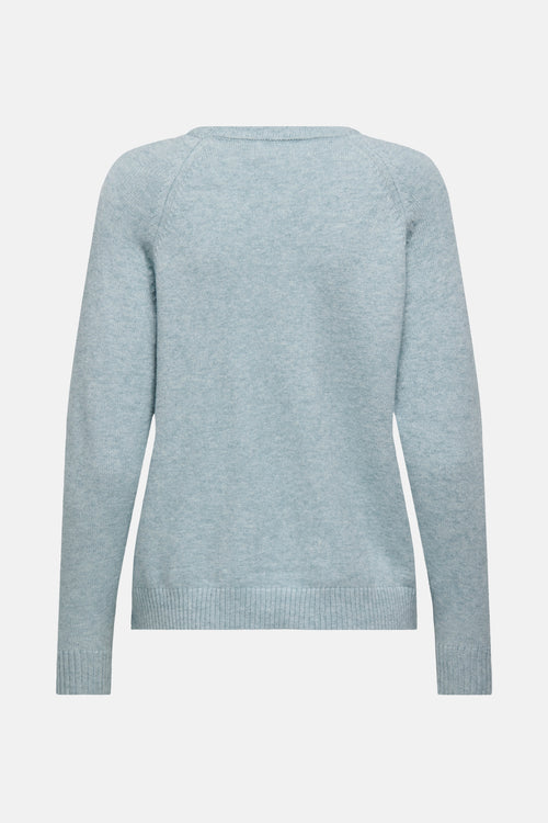 Pull col rond bleu - ONLY®