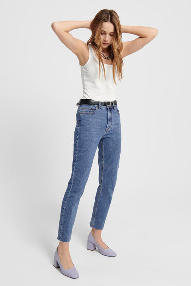 Straight jeans - DARK BLUE DENIM