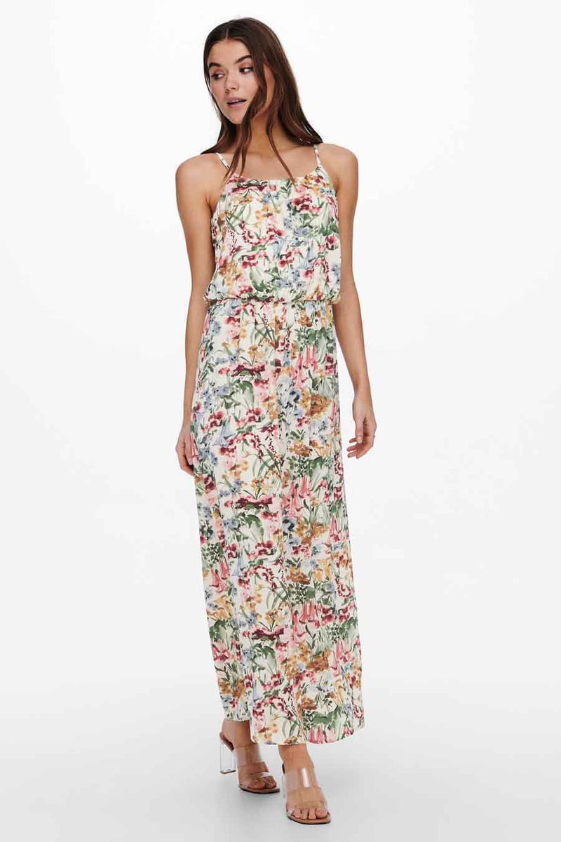 Robe midi - blanc
