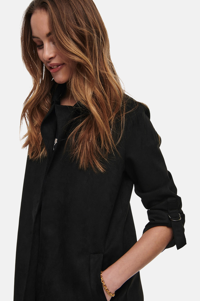 ONLJOLINE FAUX SUEDE COAT LIFE CC OTW