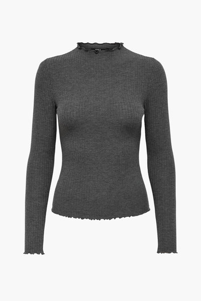 Pull col rond Gris - ONLY®