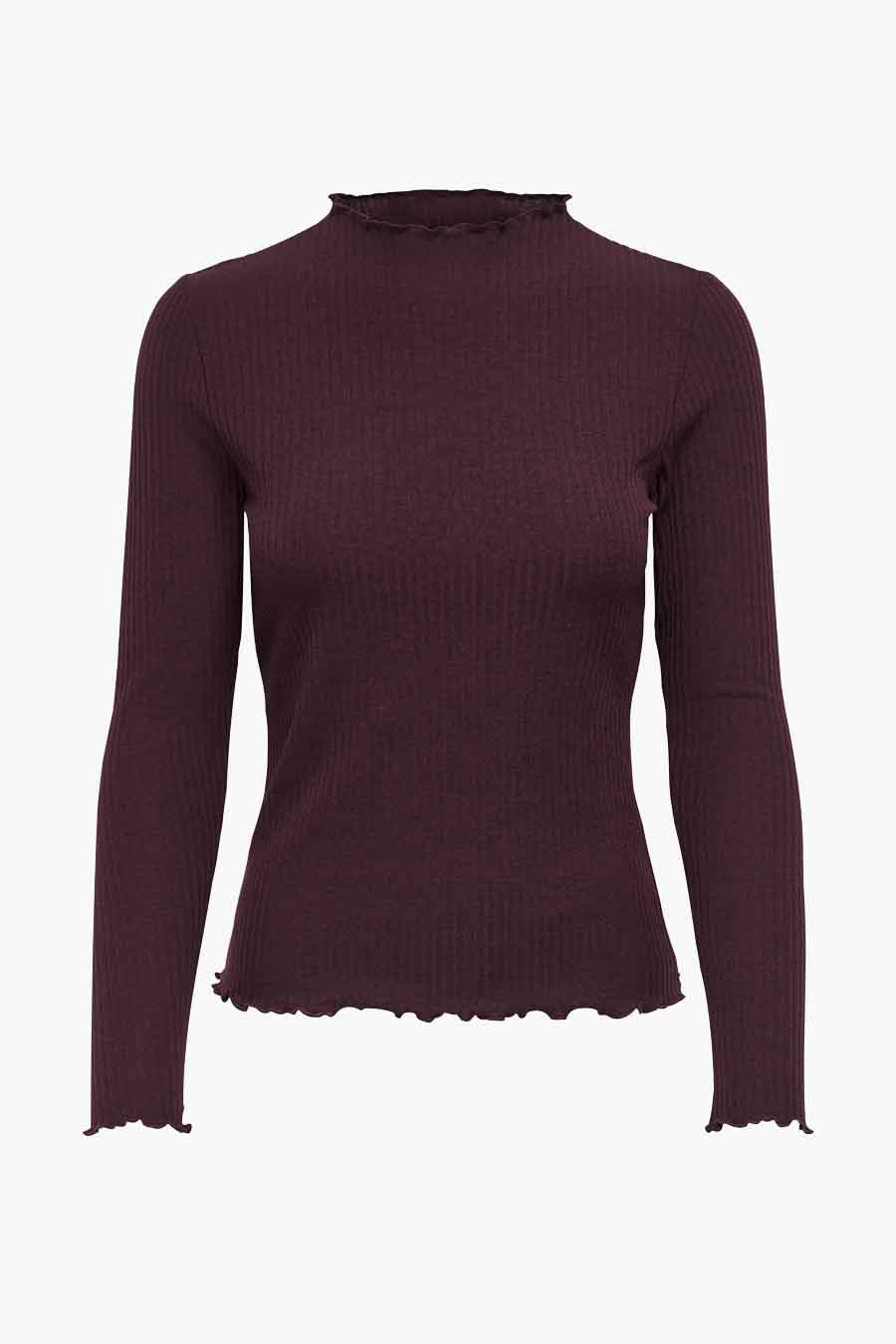 Pull col rond Brun - ONLY®