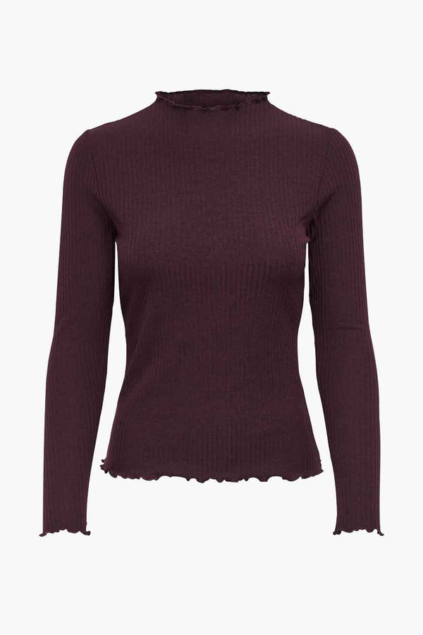 Pull col rond Brun - ONLY®