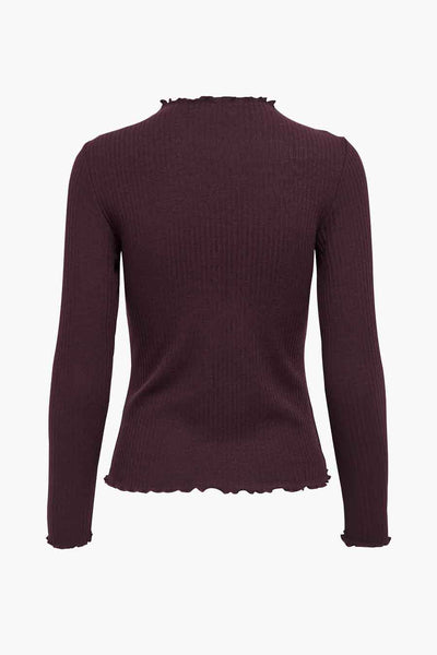 Pull col rond Brun - ONLY®