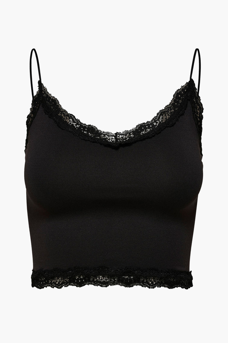 ONLVICKY  LACE SEAMLESS CROPPED TOP NOOS