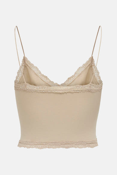 Ecru beha van ONLY®, met dunne schouderbandjes en delicate kanten afwerking.