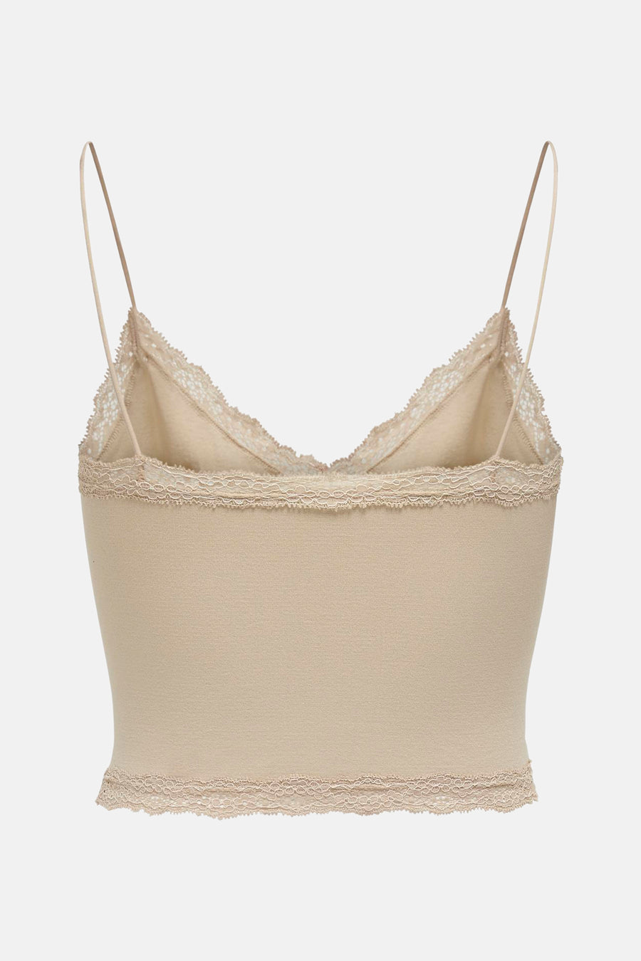 Ecru beha van ONLY®, met dunne schouderbandjes en delicate kanten afwerking.