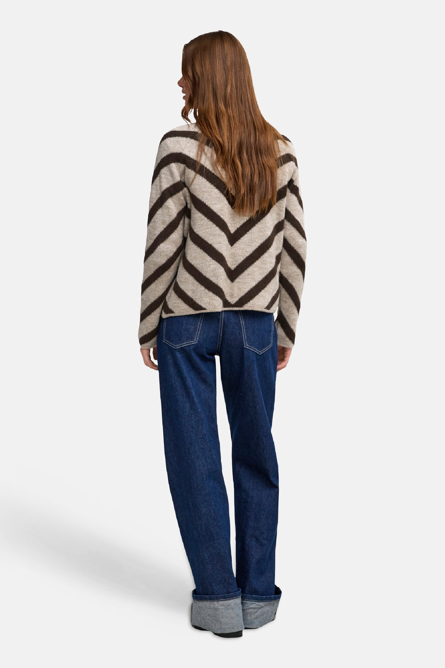 Pull col rond multicolore - ONLY®