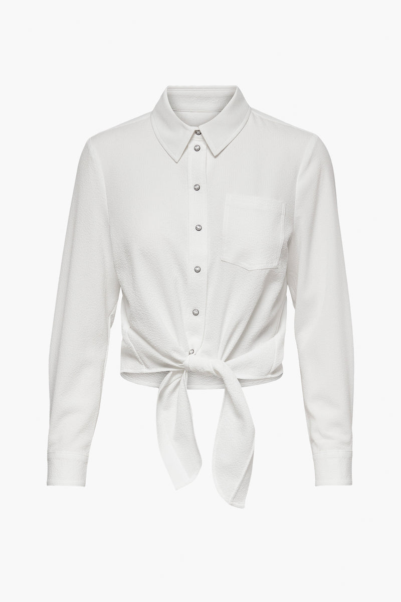 ONLLECEY LS KNOT SHIRT NOOS WVN