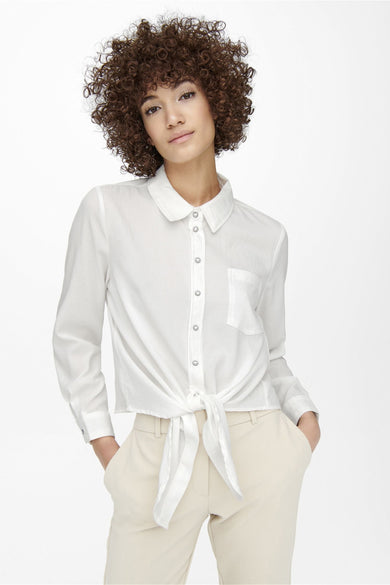 ONLLECEY LS KNOT SHIRT NOOS WVN