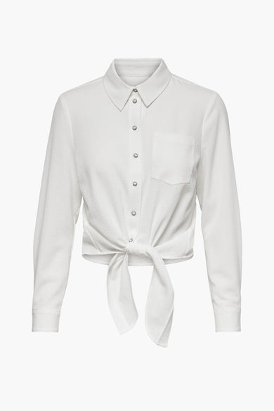 ONLLECEY LS KNOT SHIRT NOOS WVN