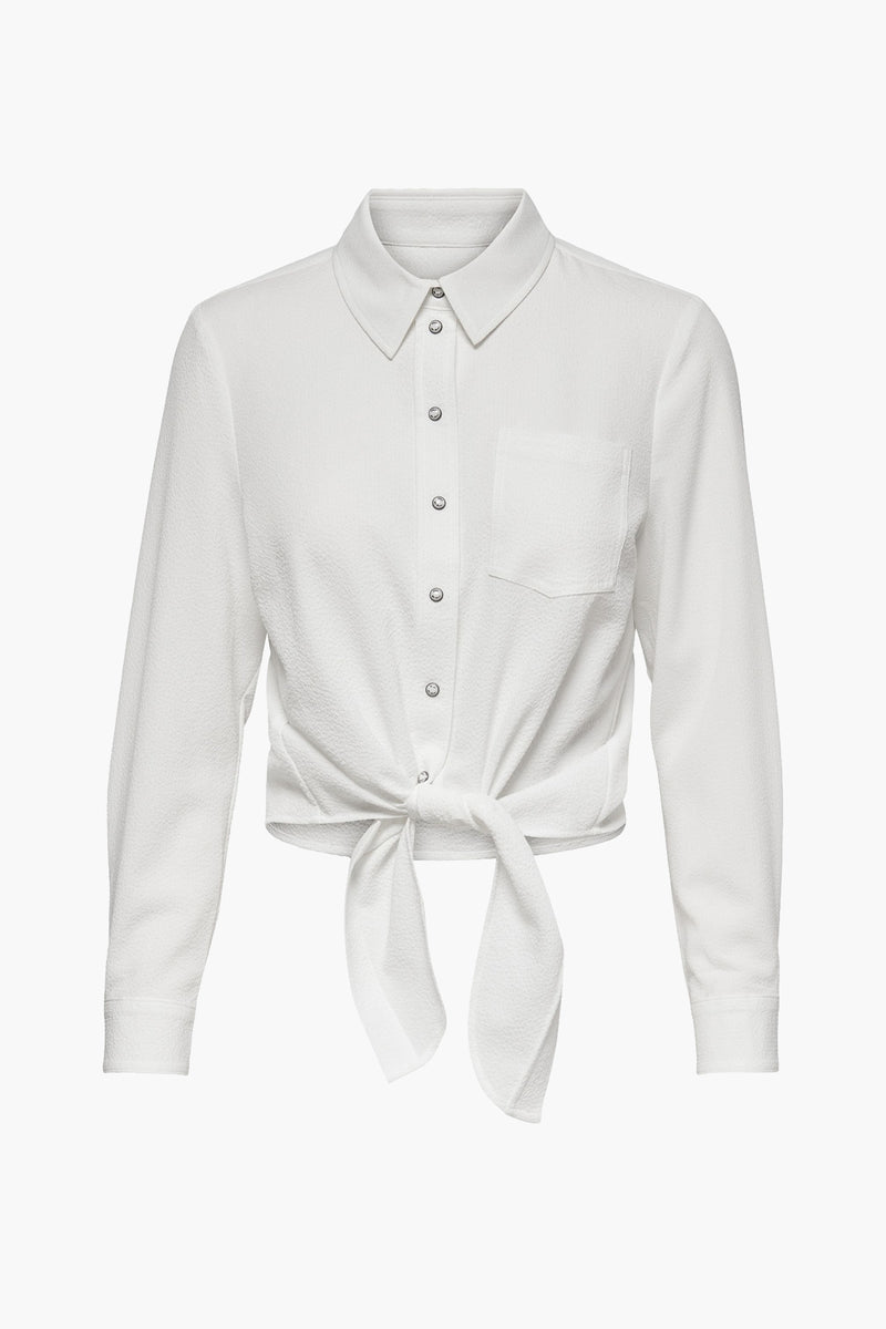ONLLECEY LS KNOT SHIRT NOOS WVN