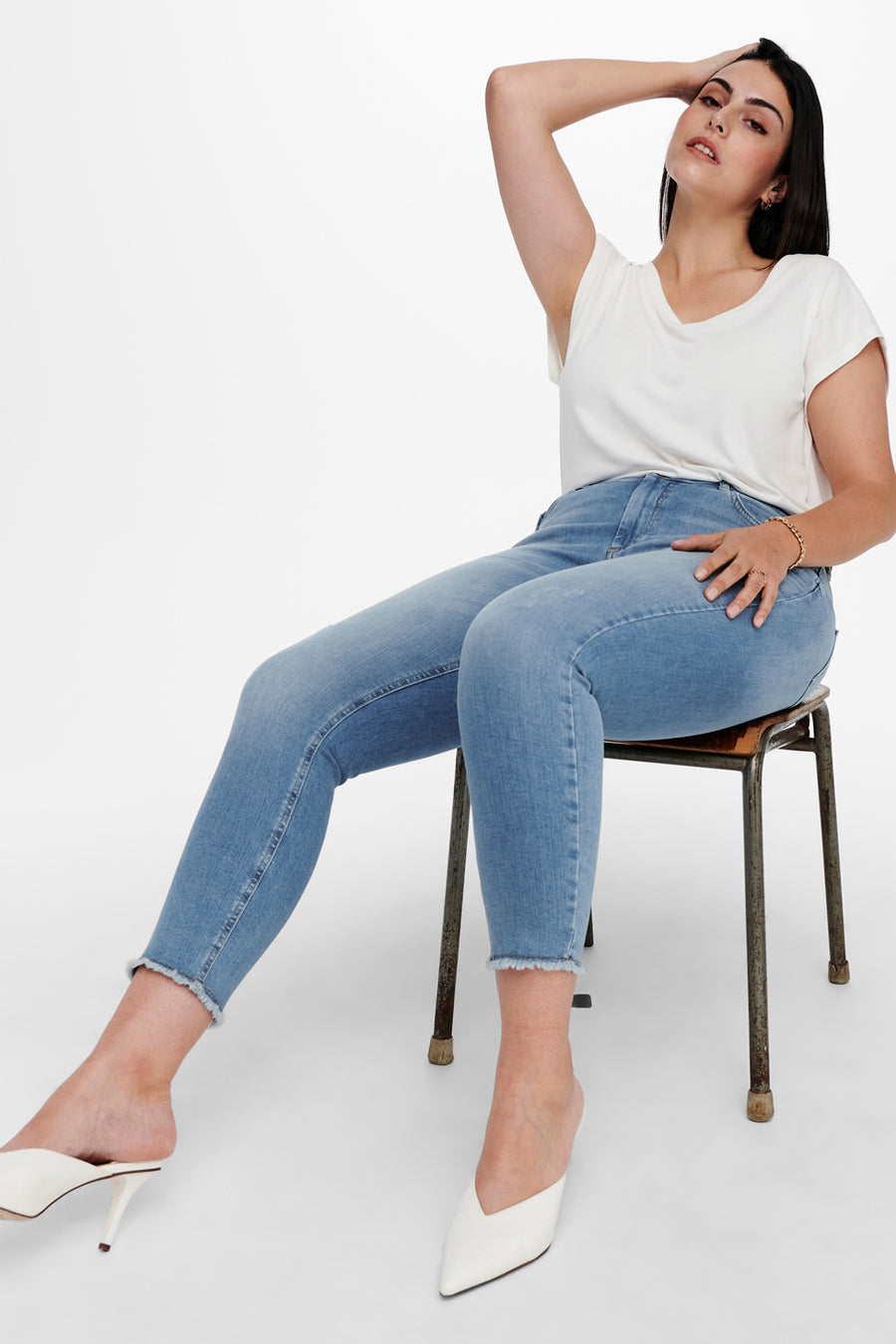 Jeans skinny MID BLUE DENIM - CARMAKOMA