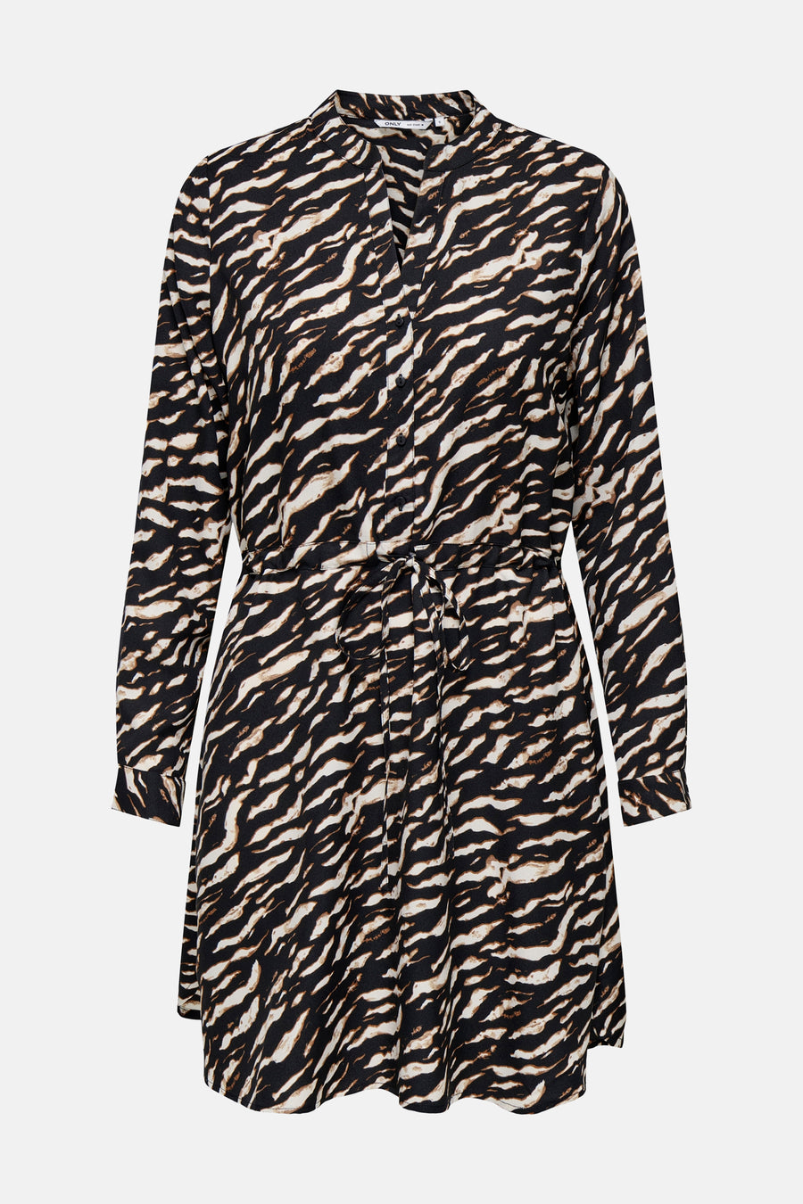 Multikleed met lange mouwen van ONLY, met een zebraprint en een strikceintuur.
