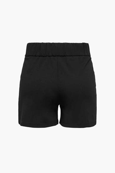 Short noir de JDY, avec une taille élastique froncée, vu de dos.