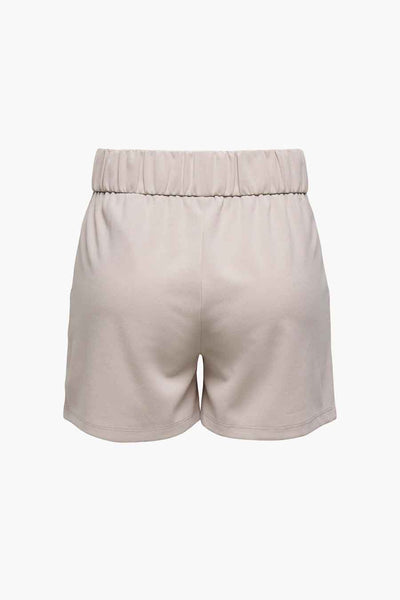 Short gris de JDY, avec une taille élastiquée, vu de dos.

