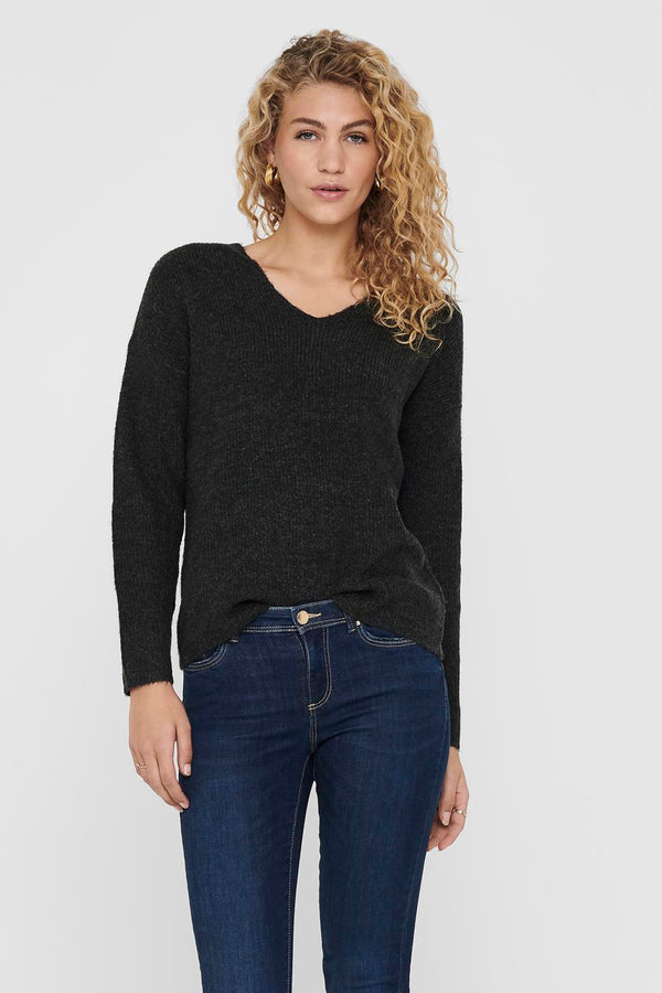 Pull col V Gris - ONLY®