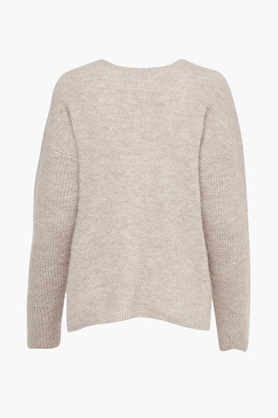 Trui met V-hals Ecru - ONLY®