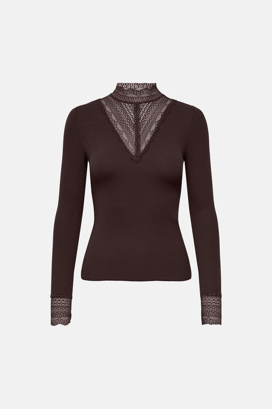 Top uni manches longues brun - ONLY®