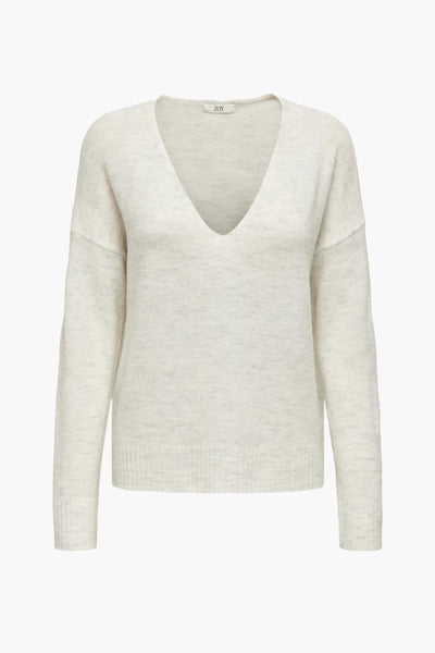 Pull col rond Blanc - JDY