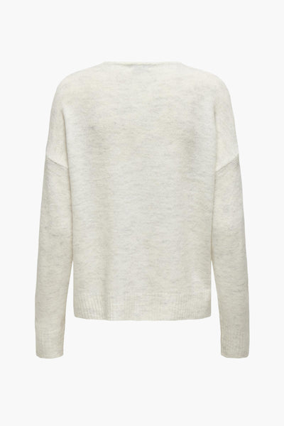 Pull col rond Blanc - JDY