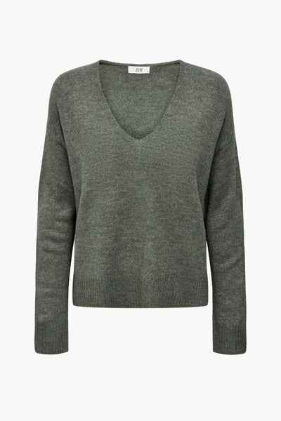 Pull col rond Vert - JDY