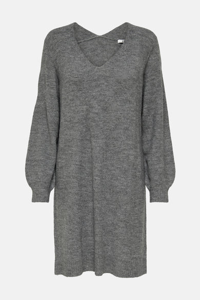 Kleedje met lange mouwen - grijs
