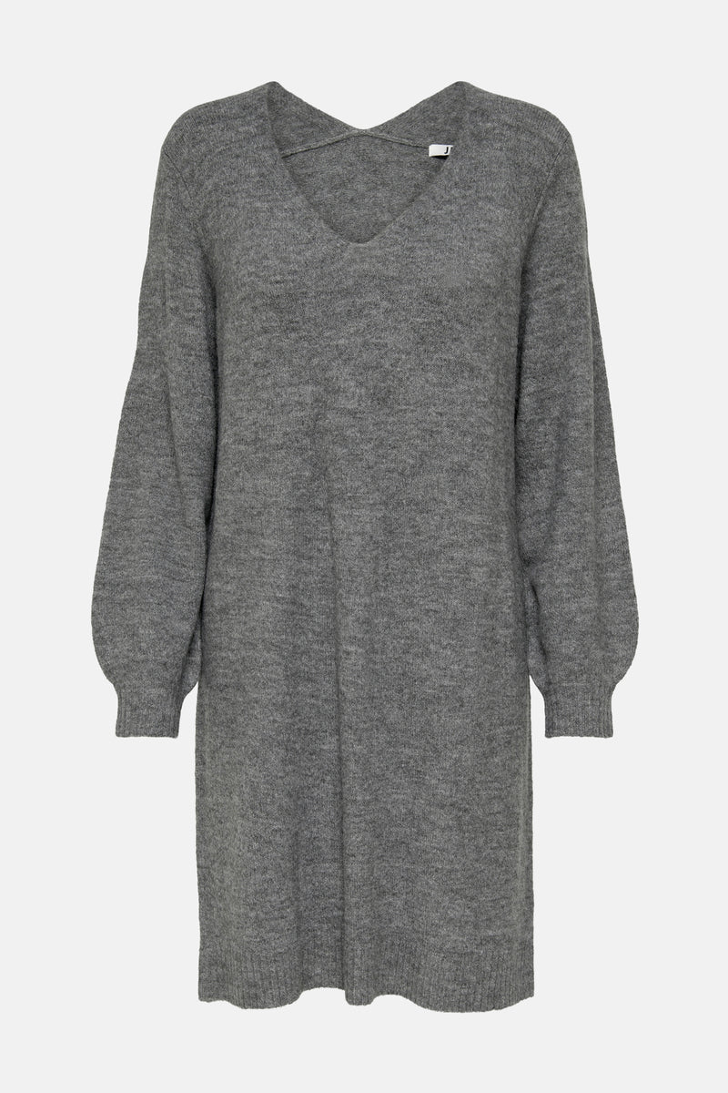 Kleedje met lange mouwen - grijs