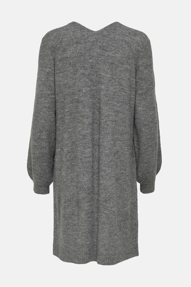 Kleedje met lange mouwen - grijs