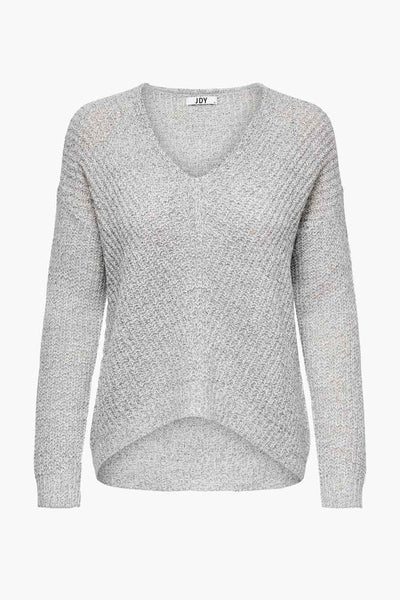 Pull col V Blanc - JDY