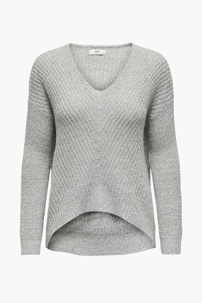 Pull col V Blanc - JDY